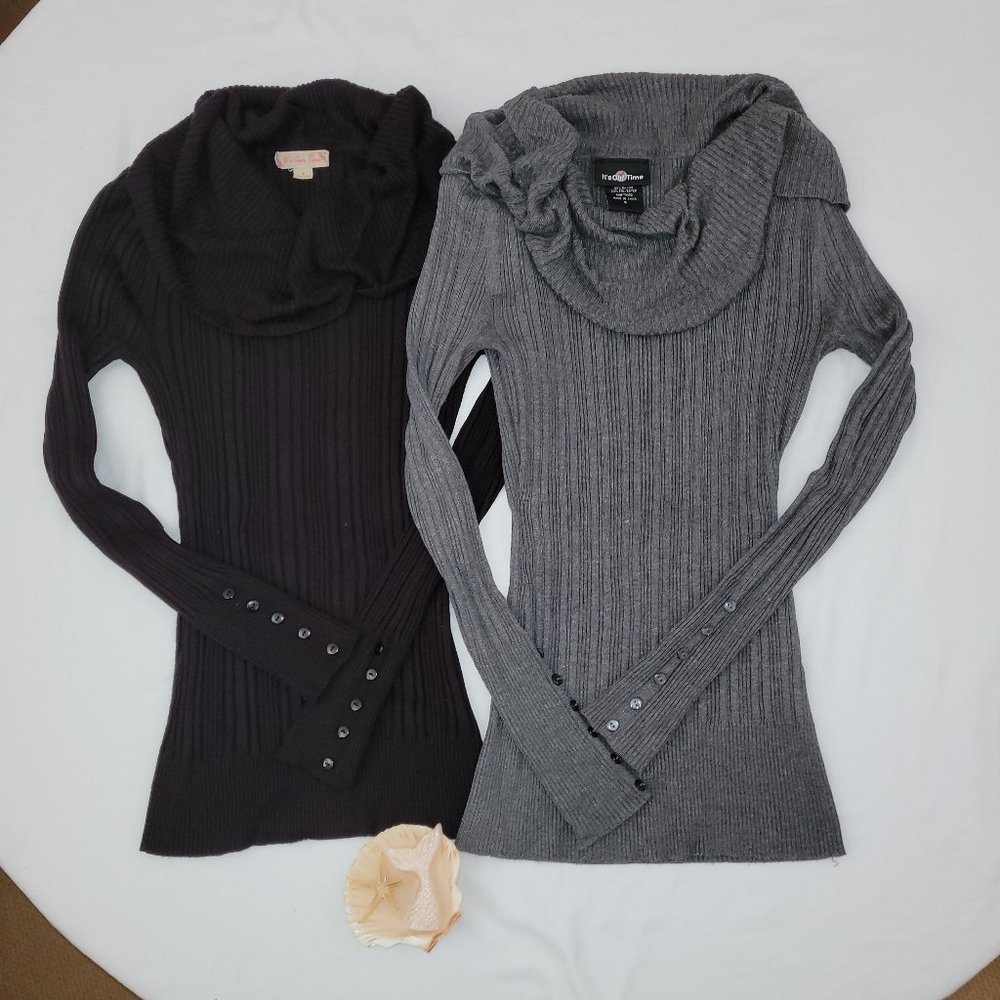 Size Small Long-Sleeve Gray Sweater by It's Our Time
